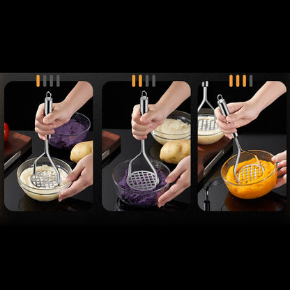 Creative Mud Press Masher for Puree Juice Maker Kitchen Gadget Stainless Steel