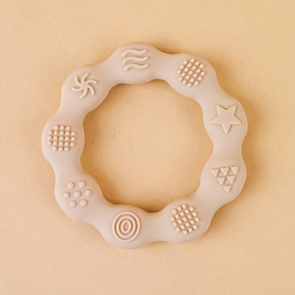 Food Grade Baby Silicone Teething Ring BPA Free Cartoon Silicone Teether For Newborns 7
