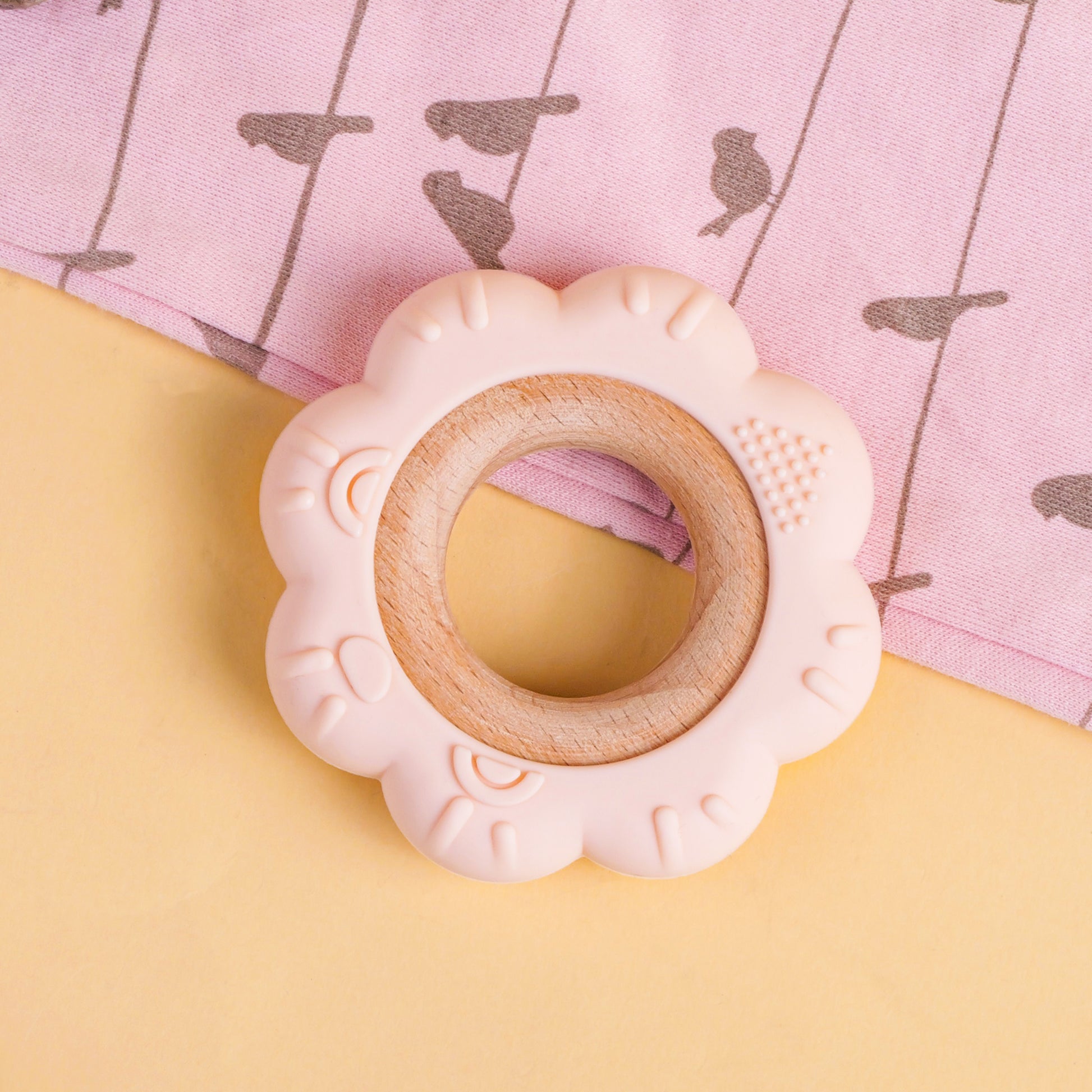 Food Grade Baby Silicone Teething Ring BPA Free Cartoon Silicone Teether For Newborns 6