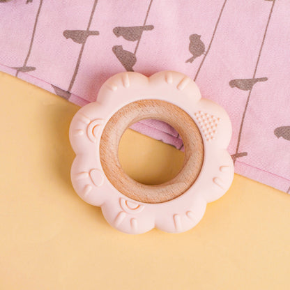 Food Grade Baby Silicone Teething Ring BPA Free Cartoon Silicone Teether For Newborns 6
