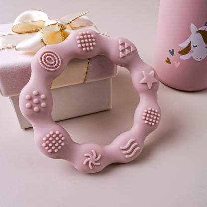 Food Grade Baby Silicone Teething Ring BPA Free Cartoon Silicone Teether For Newborns 10