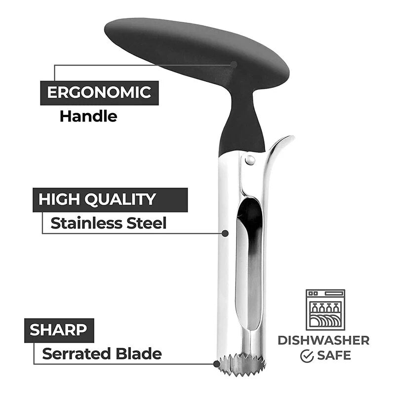 Stainless Steel Apple Corer Premium Fruit Cutter Pear Seeder Slicer Knife Tool For Kitchen Vegetabl 2