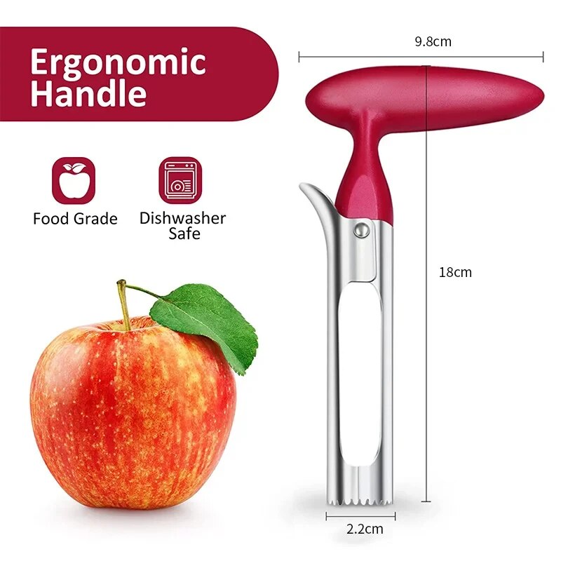 Stainless Steel Apple Corer Premium Fruit Cutter Pear Seeder Slicer Knife Tool For Kitchen Vegetabl 5