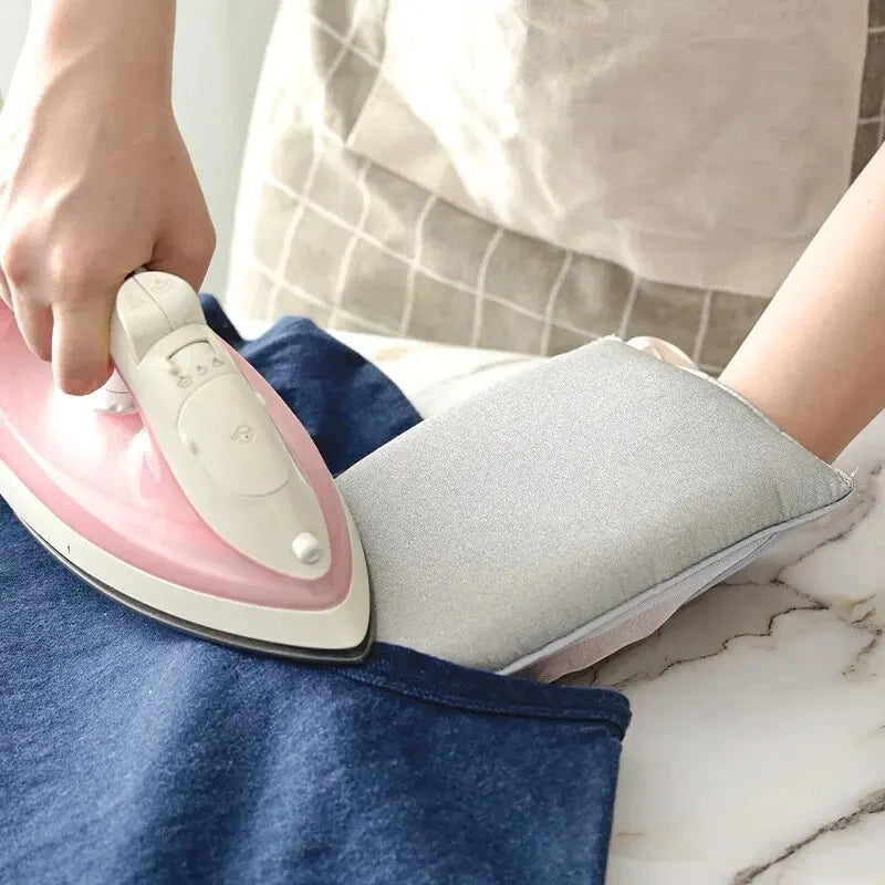 Fabric Handheld Ironing Board Small Home Ironing Tray With Insulated Gloves 2