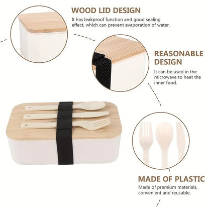 EcoFresh Bamboo Lid Lunch Box Set 3