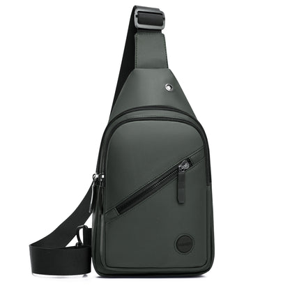 Large Capacity Mens Crossbody Bag Durable Chest Bag LeatherLook Outdoor Shoulder Bag 1