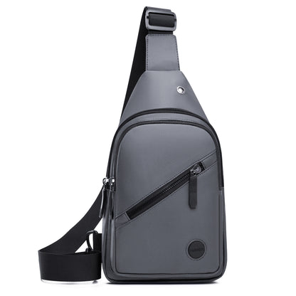 Large Capacity Mens Crossbody Bag Durable Chest Bag LeatherLook Outdoor Shoulder Bag 2