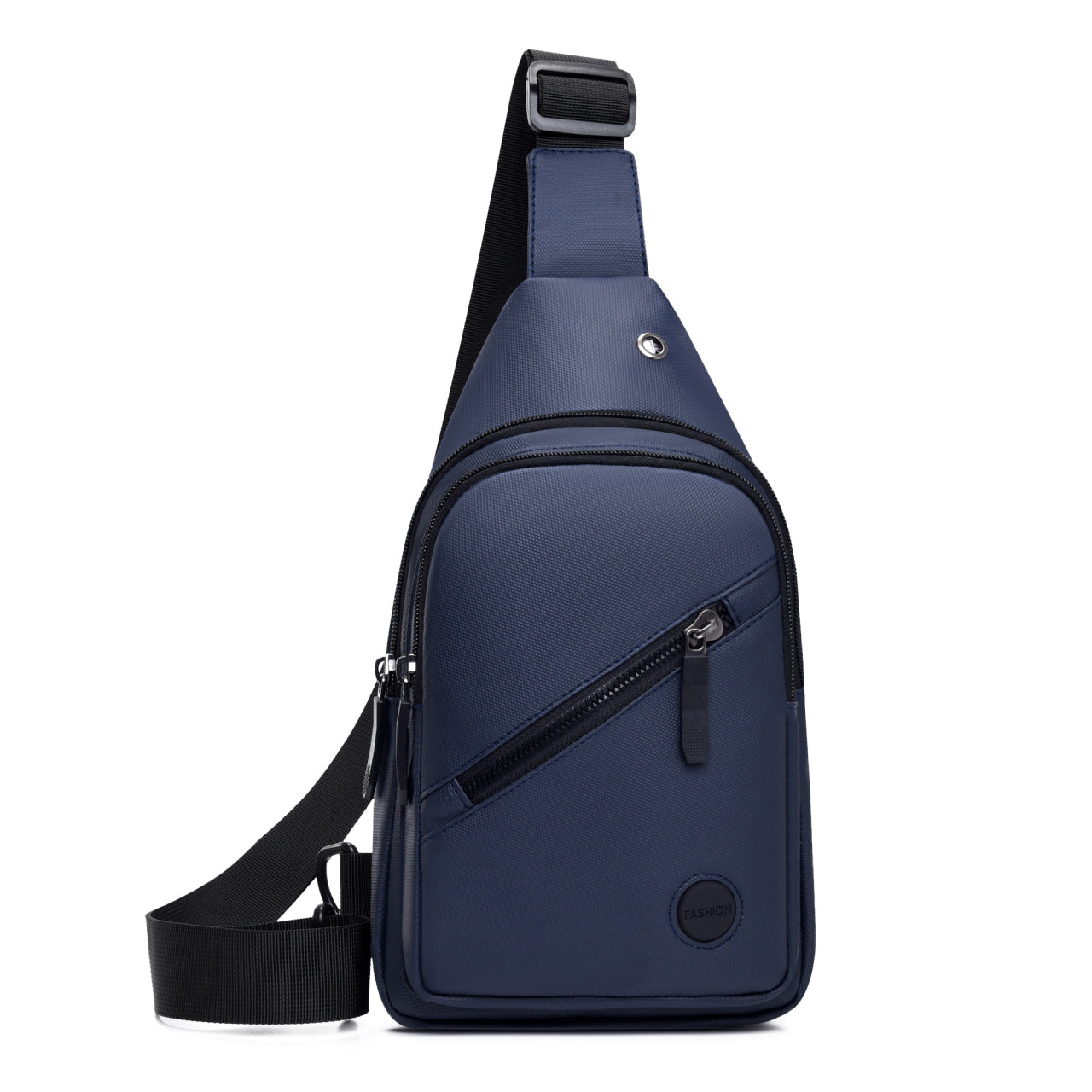 Large Capacity Mens Crossbody Bag Durable Chest Bag LeatherLook Outdoor Shoulder Bag 3