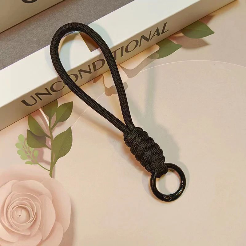 Colorful Braided Rope Strap Lanyard Keychain For Phone Case And Bags 18