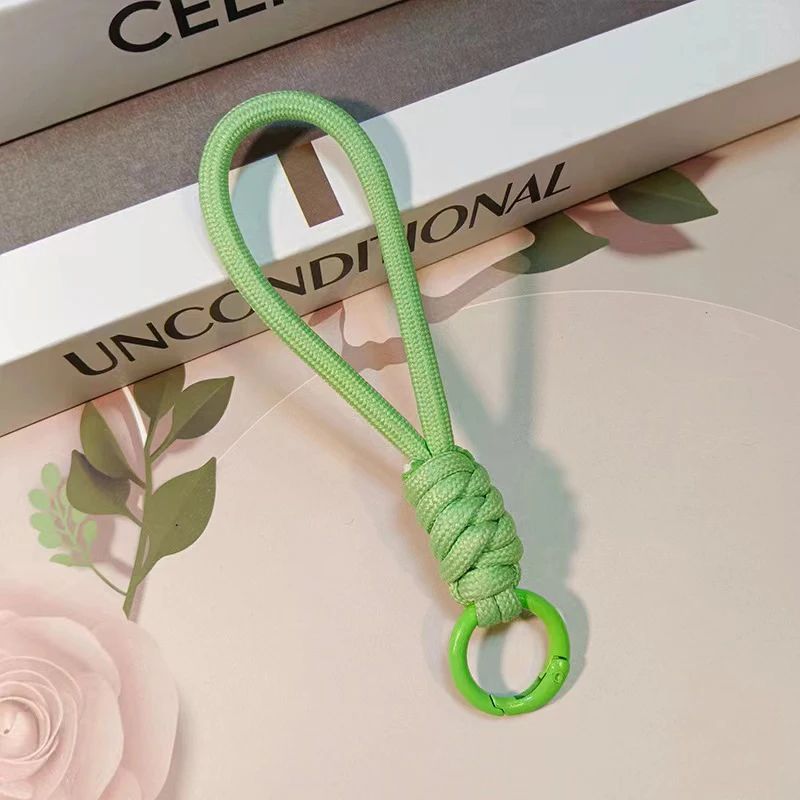 Colorful Braided Rope Strap Lanyard Keychain For Phone Case And Bags 9
