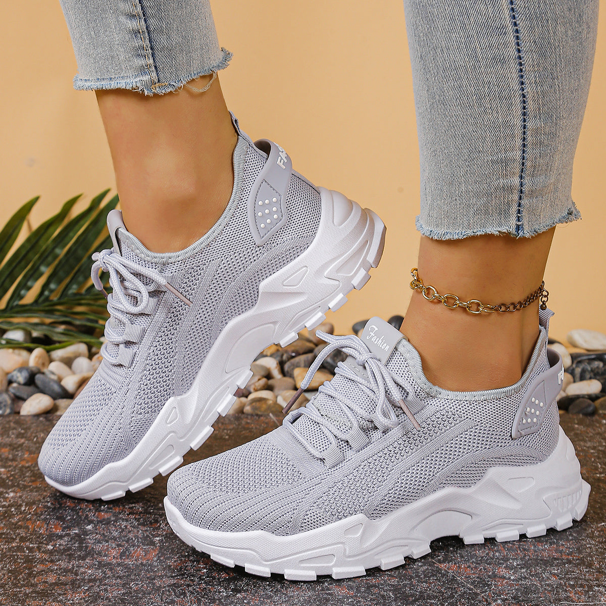 Women's Versatile Sports Shoes Breathable Single Mesh Dad Shoes Casual Women's Shoes for Comfort and Style