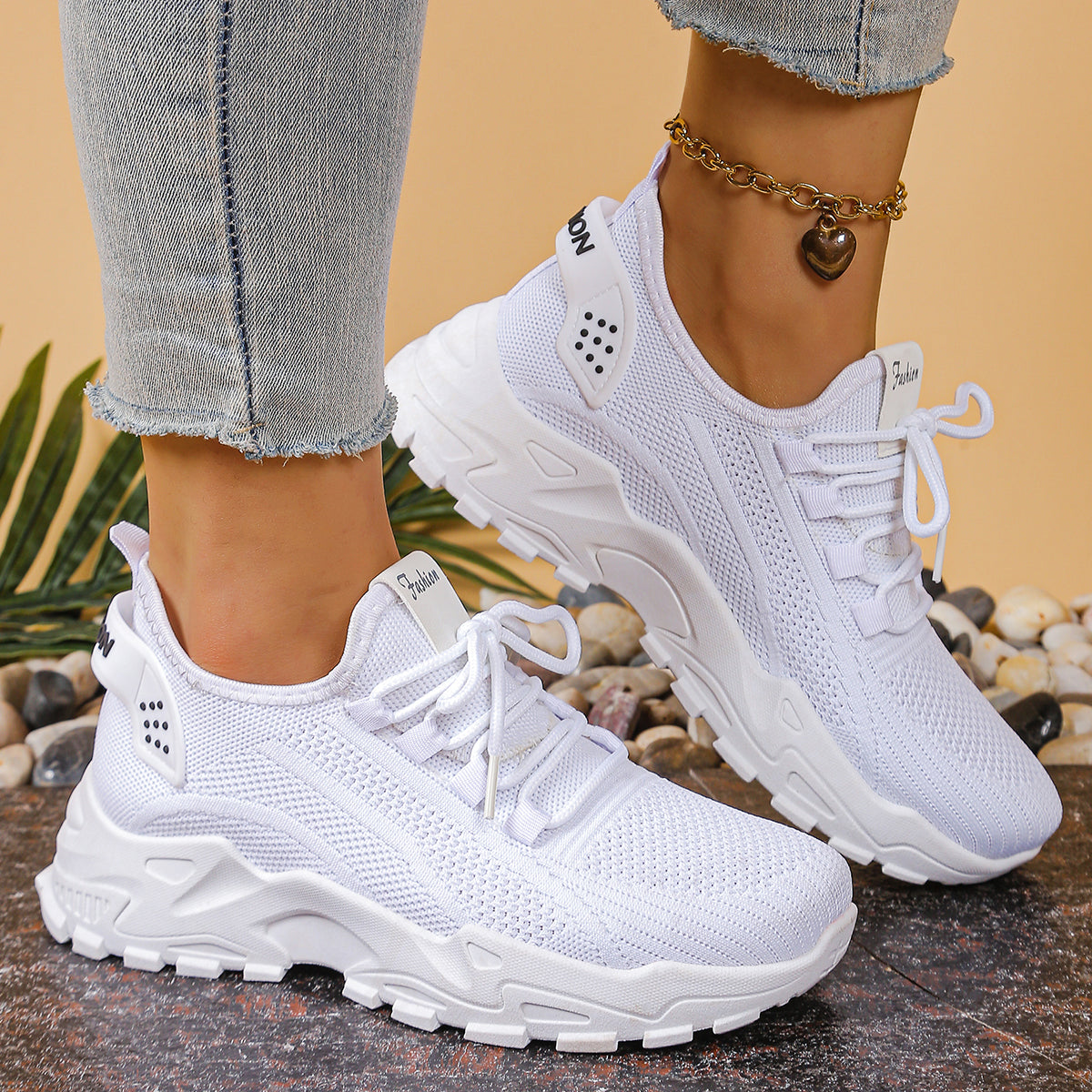Womens Versatile Sports Shoes Breathable Single Mesh Dad Shoes Casual Womens Shoes For Comfort And  3