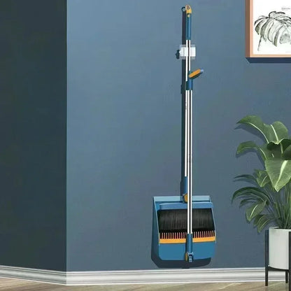 Individual Sweep Broom Dustpan Set Household Broom Brush Head Sweeping Garbage Shovel 4