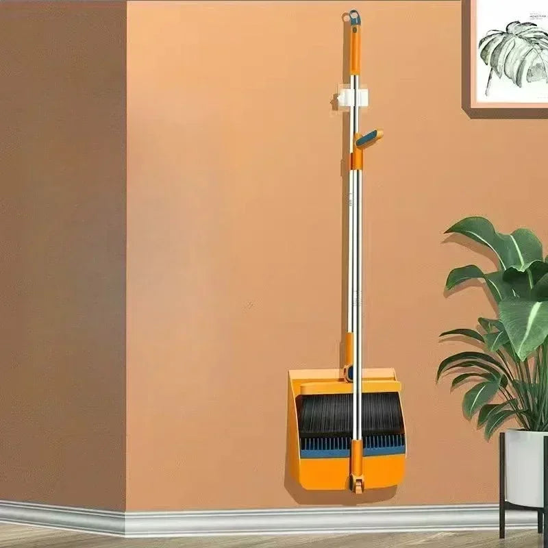 Individual Sweep Broom Dustpan Set Household Broom Brush Head Sweeping Garbage Shovel 5