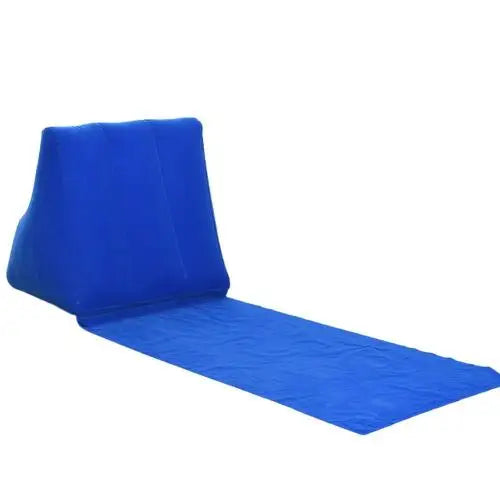 Inflatable Wedge Pillow With Mat PVC Flocking Travel Back Support Triangle Cushion Beach Pillow 6