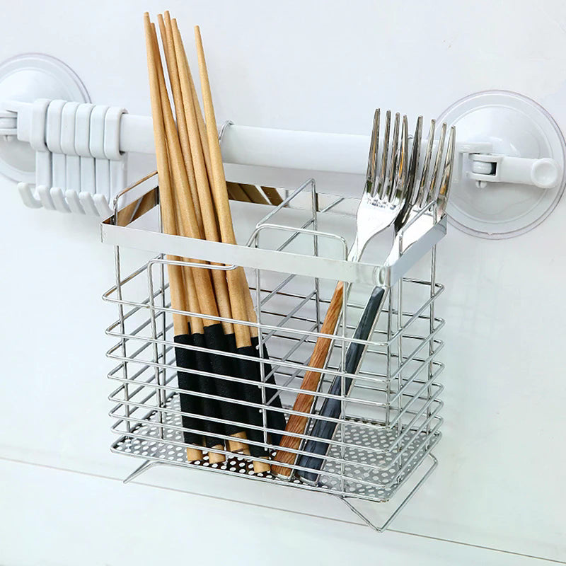 Stainless Steel Kitchen Cutlery Holder Drainer For Chopsticks Spoons And Forks  Organize Your Stora 3