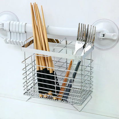 Stainless Steel Kitchen Cutlery Holder Drainer For Chopsticks Spoons And Forks  Organize Your Stora 3