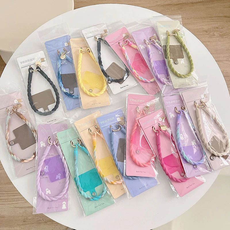 Cute Luminous Bear Phone Strap Long Lanyard Silicone Pendant 1