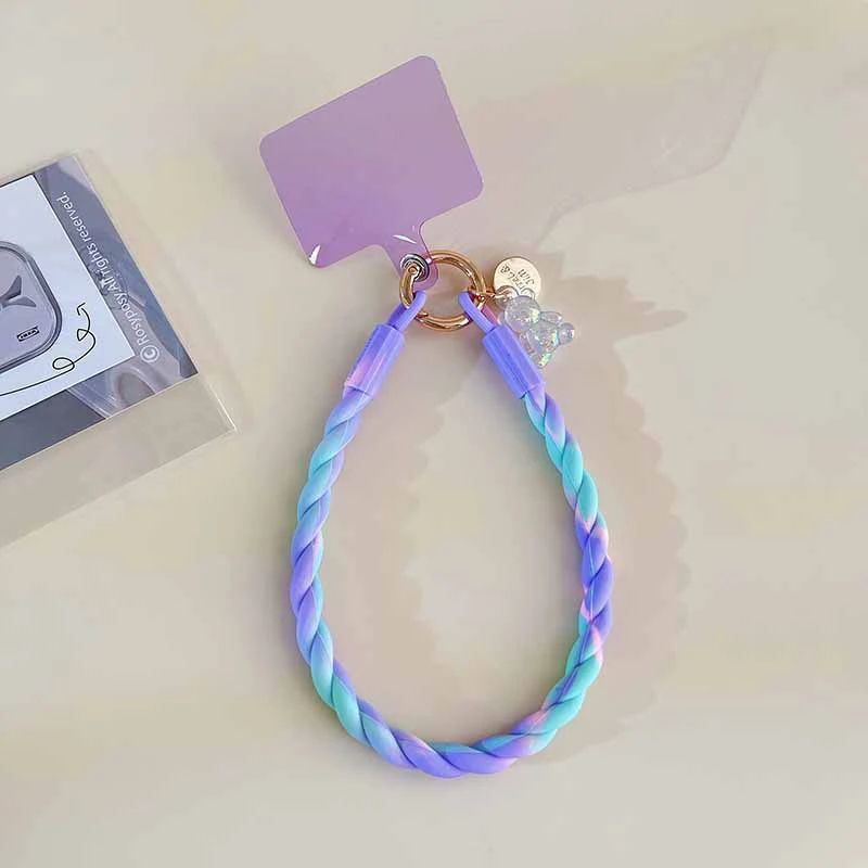 Cute Luminous Bear Phone Strap Long Lanyard Silicone Pendant 14