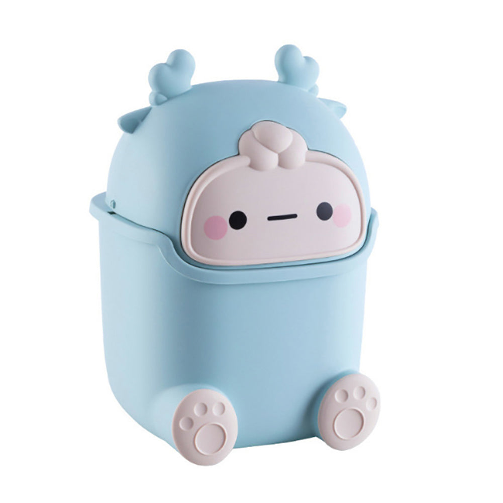 Mini Trash Can For Desktop Cute Cartoon Waste Bin For Kids Room Home Office Garbage Bin 7