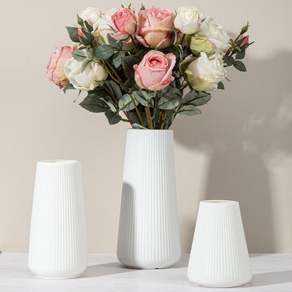 Durable Plastic Flower Vase, Elegant Nordic Vase Ornaments, Home Living Room Decoration, Creative Flower Art