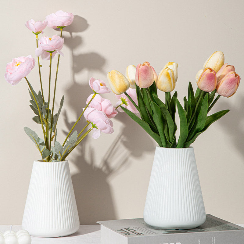 Durable Plastic Flower Vase Elegant Nordic Vase Ornaments Home Living Room Decoration Creative Flow 7