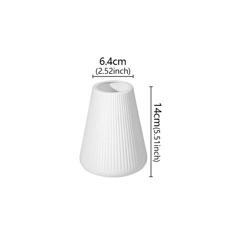 Durable Plastic Flower Vase Elegant Nordic Vase Ornaments Home Living Room Decoration Creative Flow 1