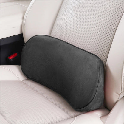 Car Memory Foam Back Support Cushion, Lumbar Seat Pillow for Travel, Auto Interior Comfort