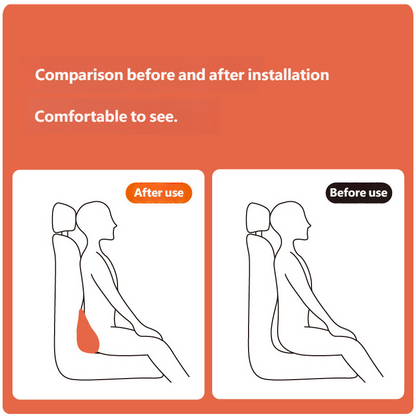 Car Memory Foam Back Support Cushion Lumbar Seat Pillow For Travel Auto Interior Comfort 4