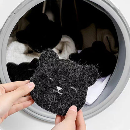 Reusable Household Pet Hair Remover, Black, Machine Washed Bear Sticky Sponge for Dryer