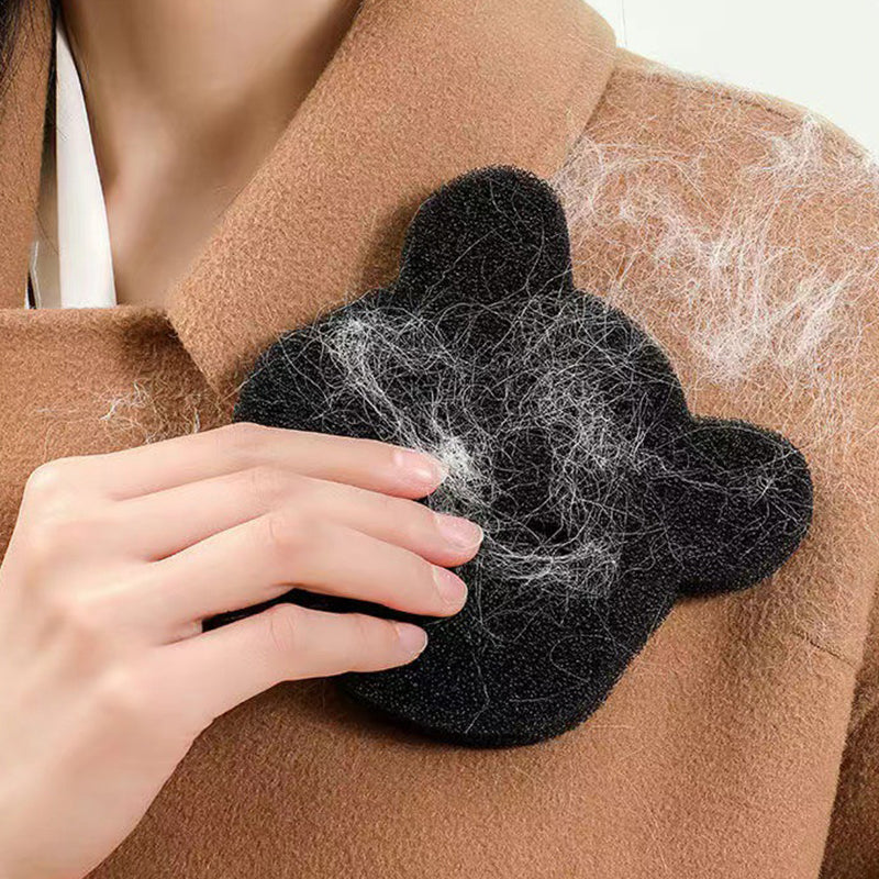 Reusable Household Pet Hair Remover Black Machine Washed Bear Sticky Sponge For Dryer 1