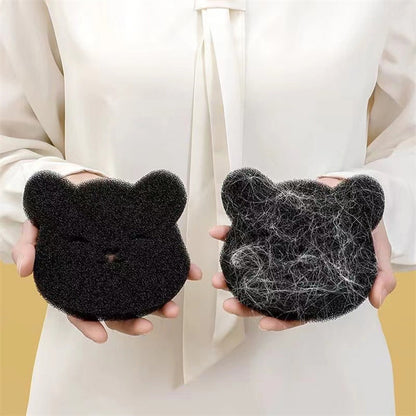 Reusable Household Pet Hair Remover Black Machine Washed Bear Sticky Sponge For Dryer 2