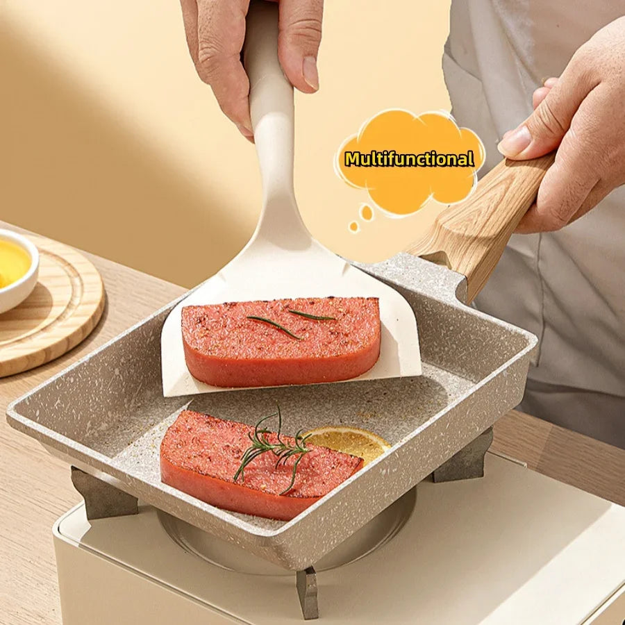 Food Grade NonStick Silicone Heat Resistant Spatula For Frying Sushi Steak Fish Pancake Baking And  1