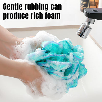 Exfoliating Bath Sponge Set Soft Mesh Bath Loofah Shower Sponge Balls Bathroom Supplies For Women M 2
