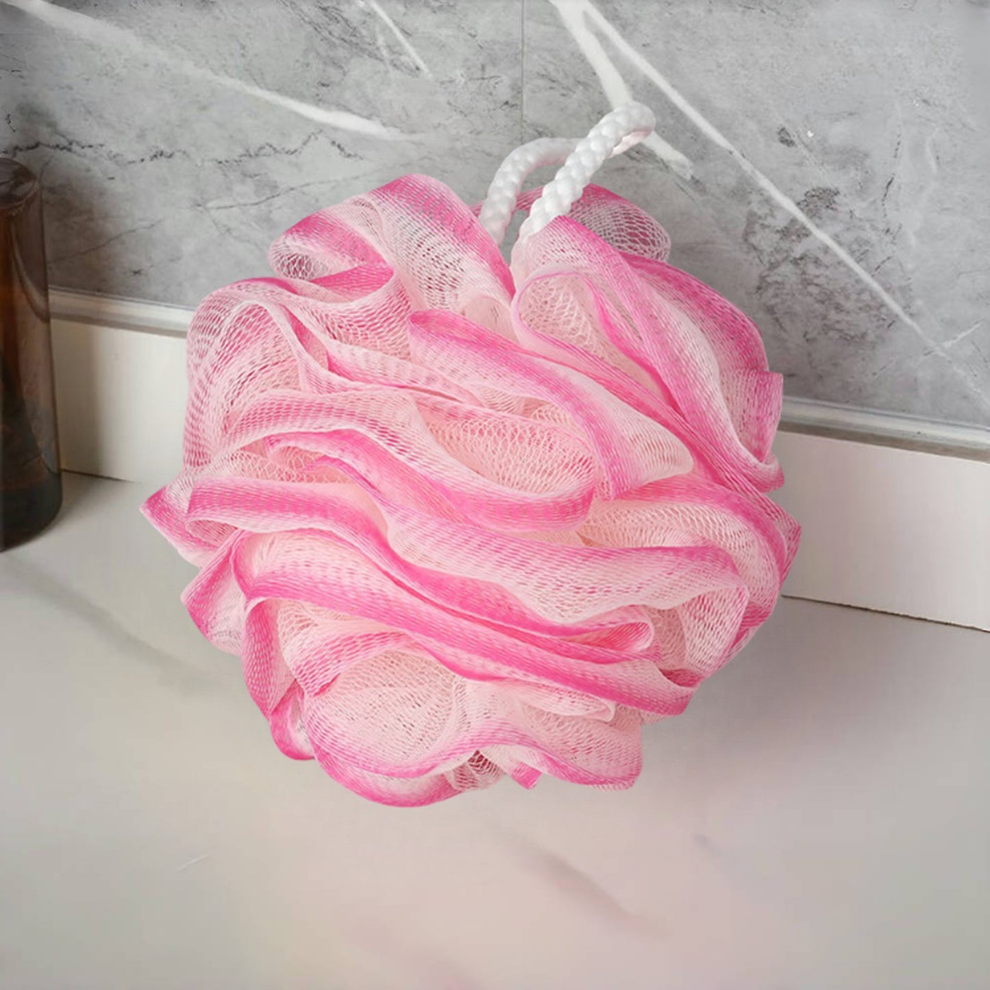 Exfoliating Bath Sponge Set Soft Mesh Bath Loofah Shower Sponge Balls Bathroom Supplies For Women M 5