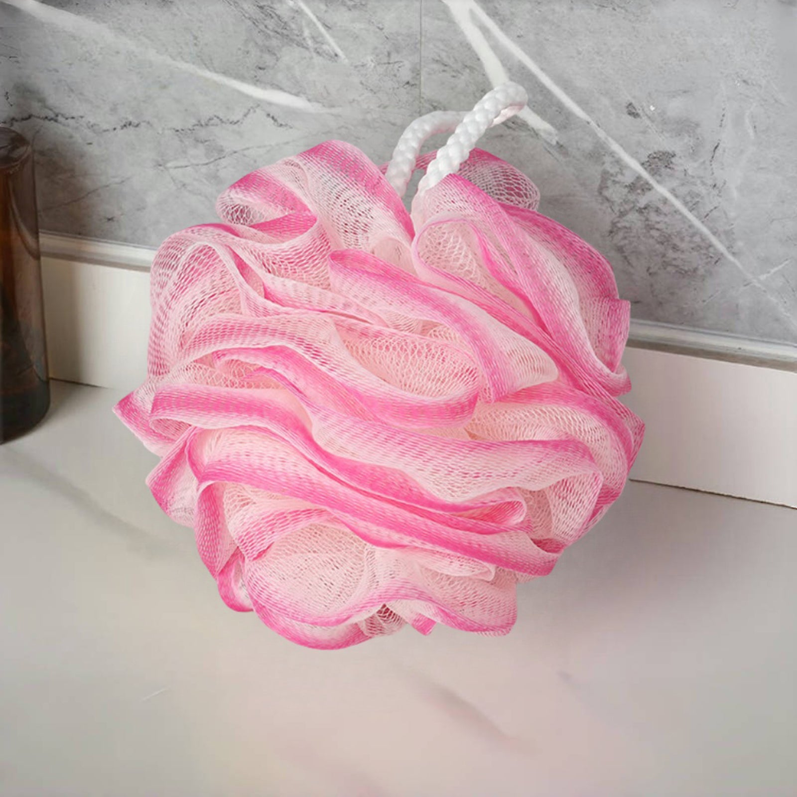 Exfoliating Bath Sponge Set Soft Mesh Bath Loofah Shower Sponge Balls Bathroom Supplies For Women M 5