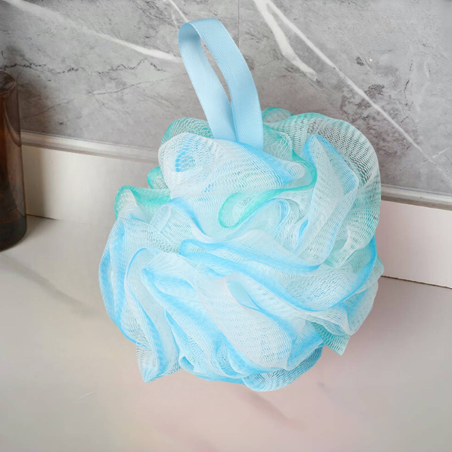 Exfoliating Bath Sponge Set Soft Mesh Bath Loofah Shower Sponge Balls Bathroom Supplies For Women M 9