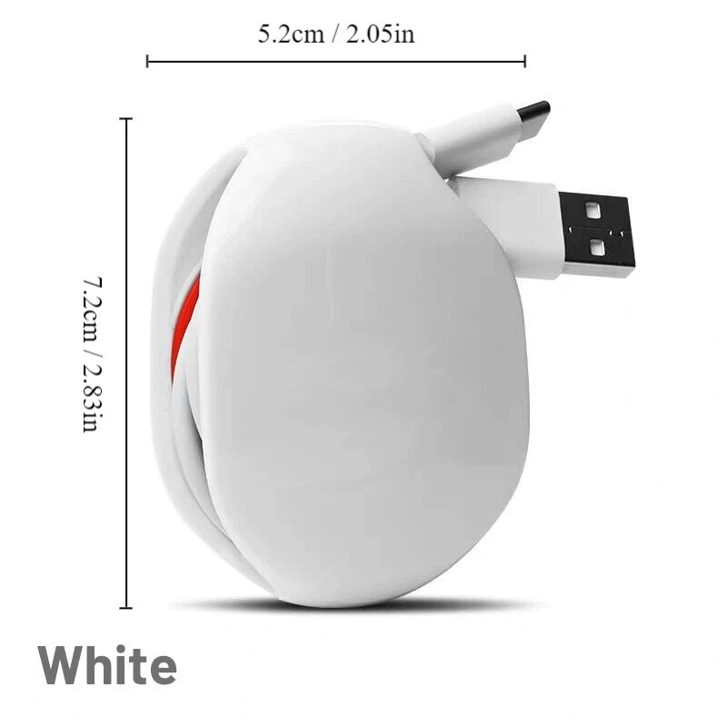 Retractable Earphone Data Cable Winder Cable Storage Box Automatic Fixed Wire Winder For Earphones 5