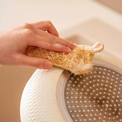Double Layer Natural Loofah Sponge For Kitchen Cleaning Biodegradable And EcoFriendly 2