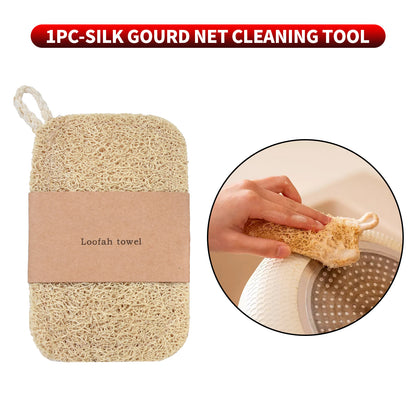 Double Layer Natural Loofah Sponge For Kitchen Cleaning Biodegradable And EcoFriendly 4