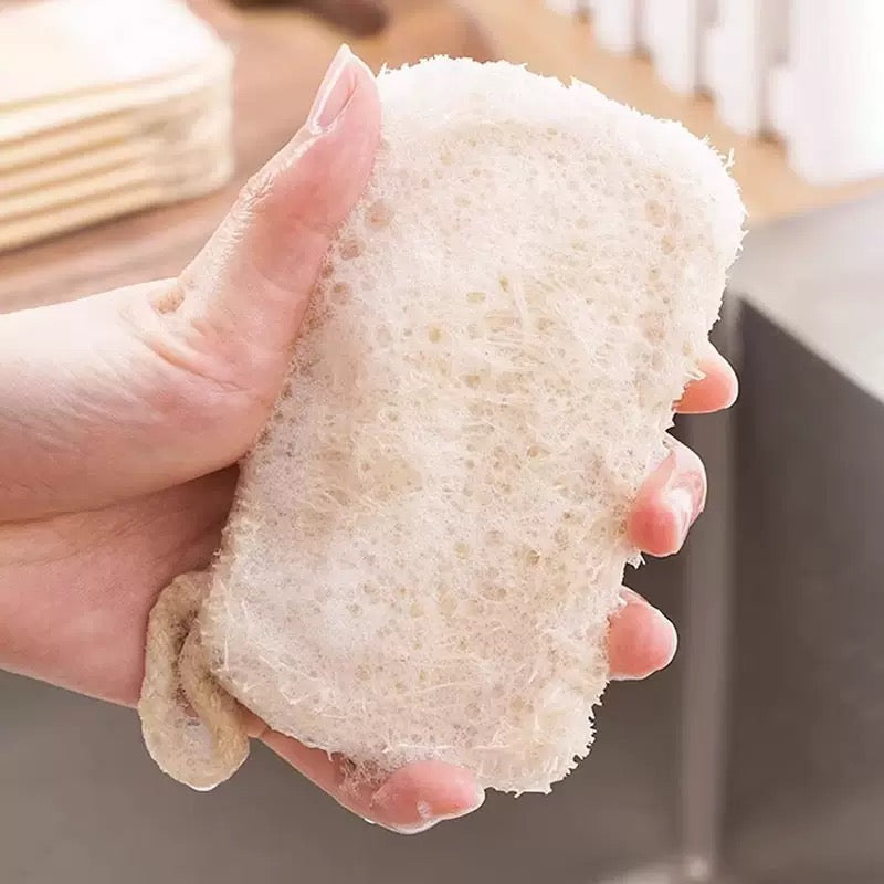 Double Layer Natural Loofah Sponge For Kitchen Cleaning Biodegradable And EcoFriendly 3