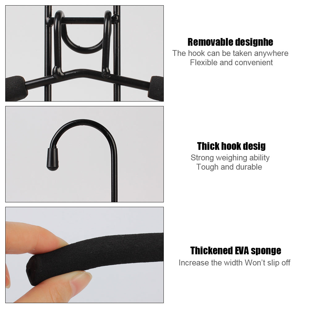 Clothes Drying Rack Mounted Hanger Indoor Space Saving Detachable Storage Holder 2