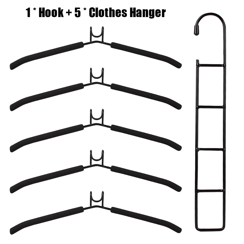 Clothes Drying Rack Mounted Hanger Indoor Space Saving Detachable Storage Holder 5