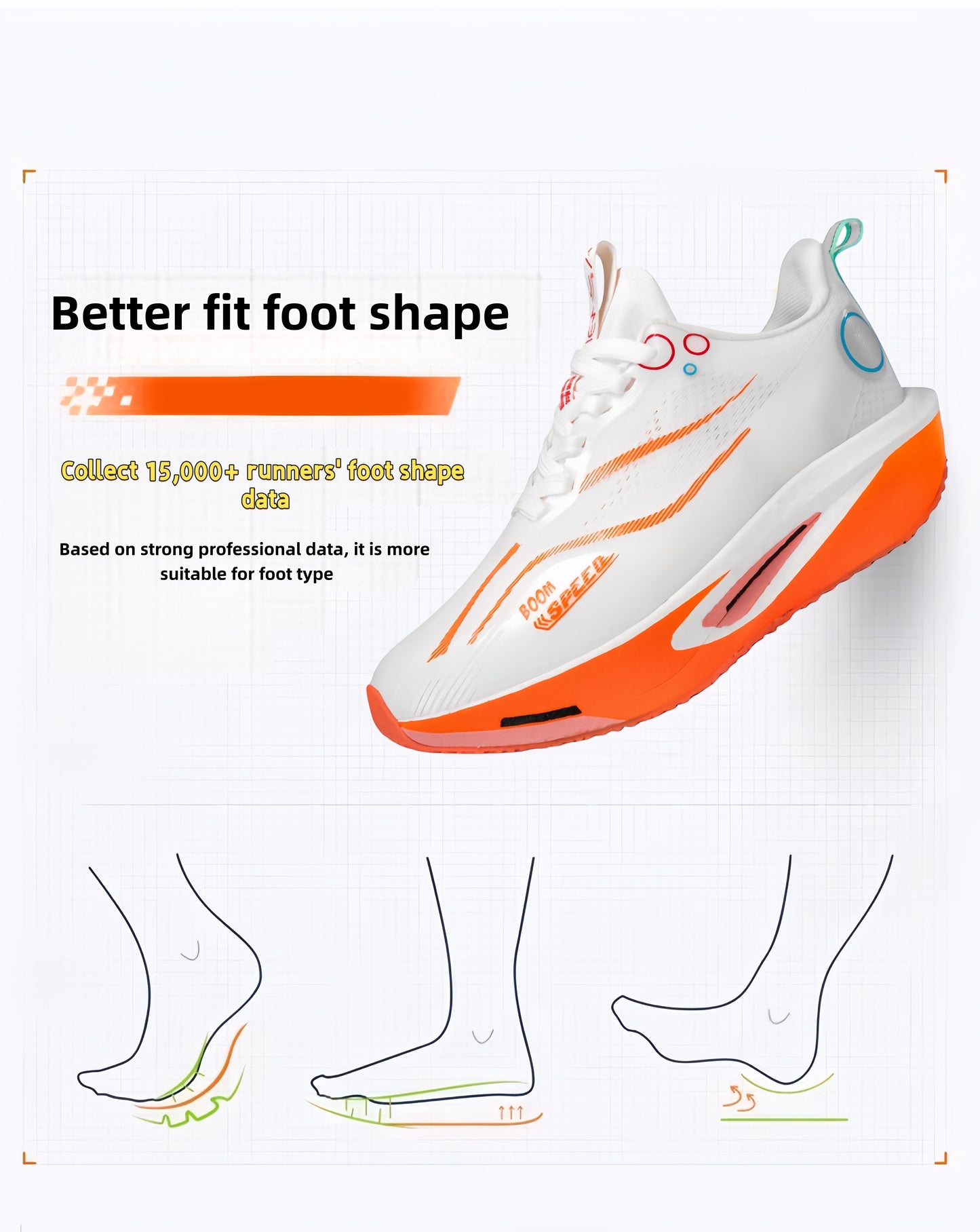 Casual Running Shoes For Men Comfortable Breathable Upper NonSlip WearResistant Sole 3