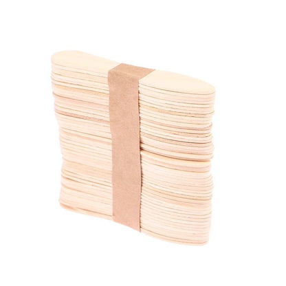50 Pcs Disposable Wooden Waxing Sticks Body Hair Removal Spatula 3