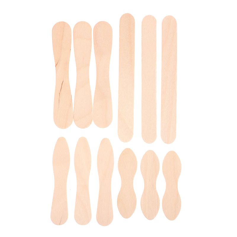50 Pcs Disposable Wooden Waxing Sticks Body Hair Removal Spatula 4