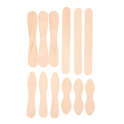 50 Pcs Disposable Wooden Waxing Sticks Body Hair Removal Spatula 4