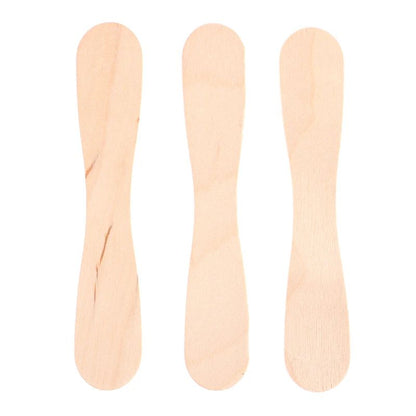 50 Pcs Disposable Wooden Waxing Sticks Body Hair Removal Spatula 10