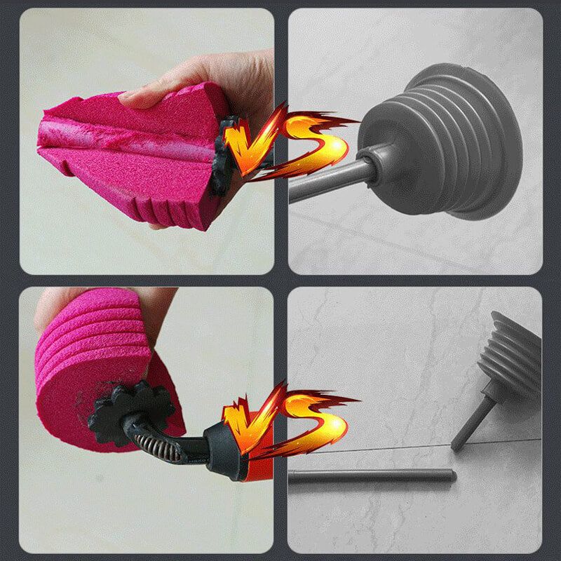 High Pressure Toilet Pipe Plunger, Silicone Quickly Unblock Household Sewer