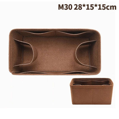 Felt Cloth Bag Organizer Insert Portable Handbag And Makeup Organizer 13